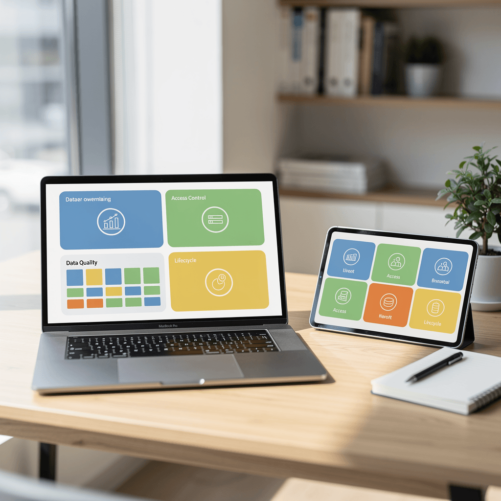 1페이지 템플릿으로 시작하는 소기업 데이터 거버넌스, 5일 안에 실무 적용하기 관련 이미지