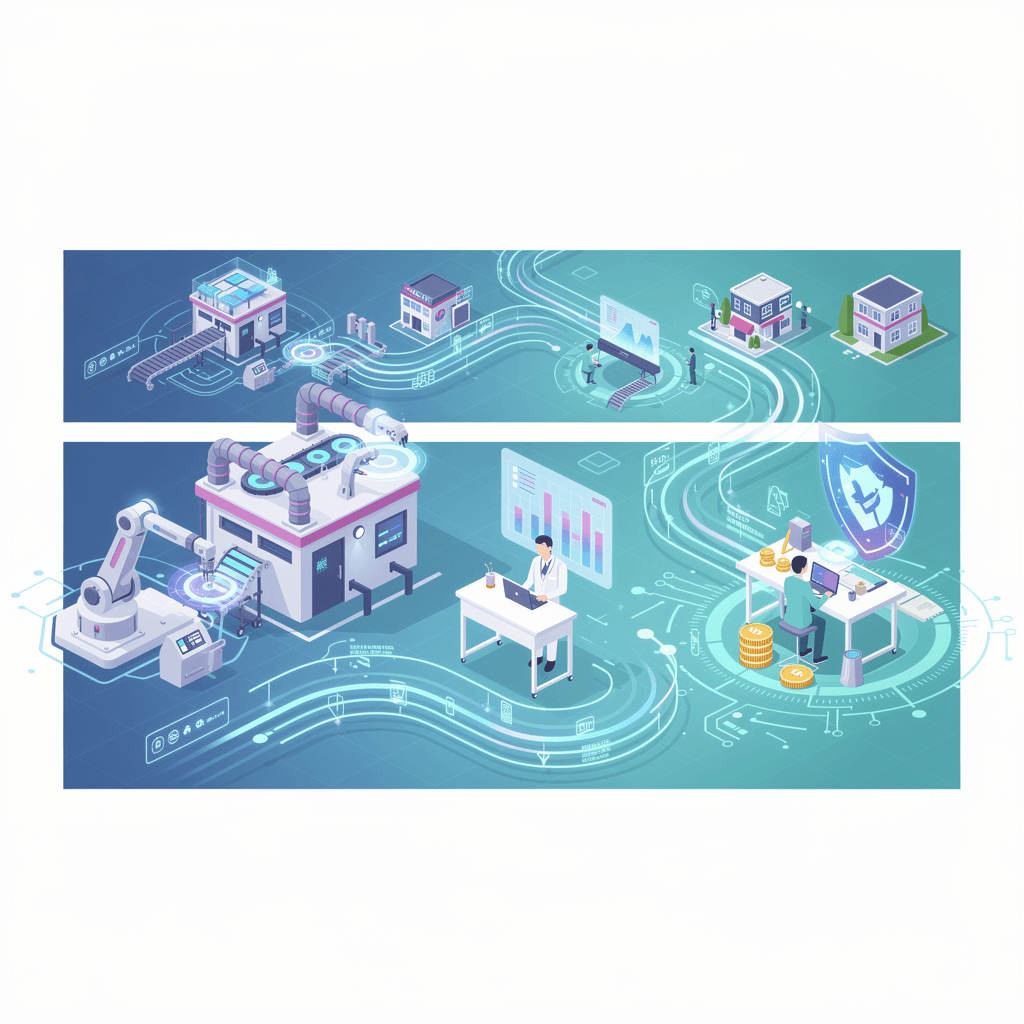 3단계로 시작하는 AI 도입 - 중소기업이 제조·의료·금융에서 실전으로 이끄는 실용 가이드 특성이미지